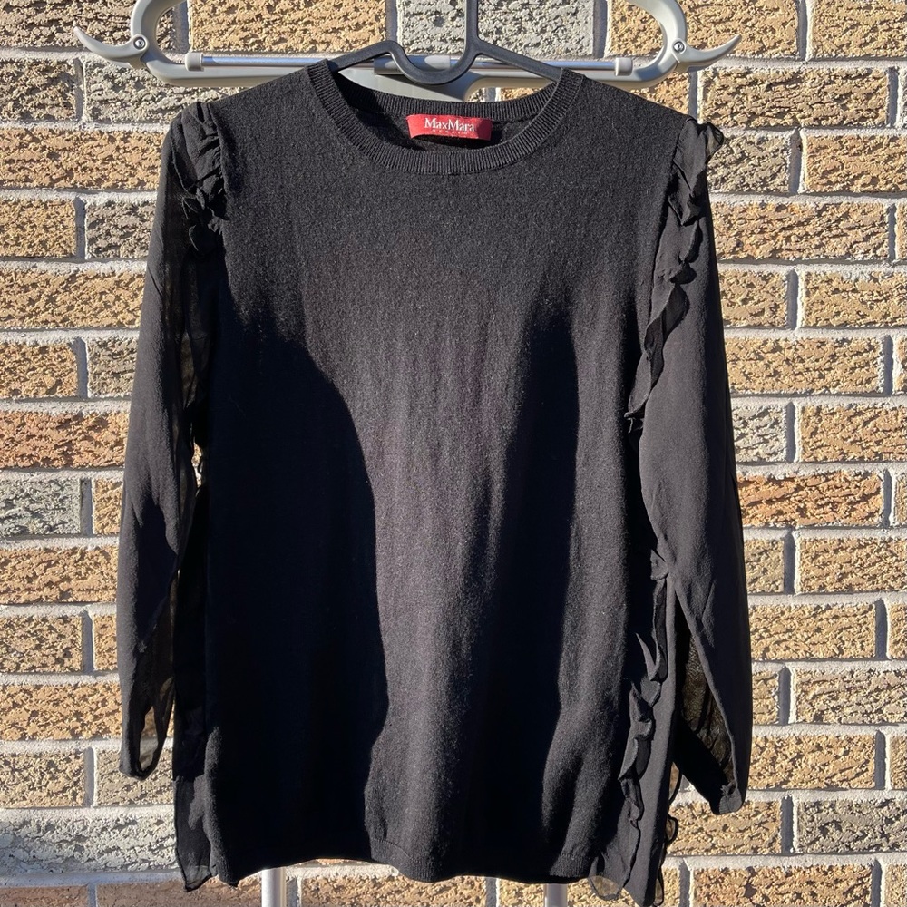 MaxMara Studio Silk & Wool Knit Sweater – Size S